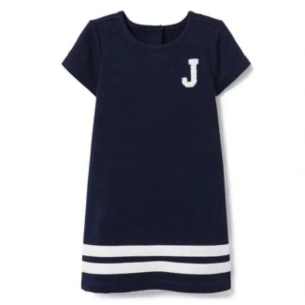 NWT Janie and Jack Navy Blue Sport Dress Size 8